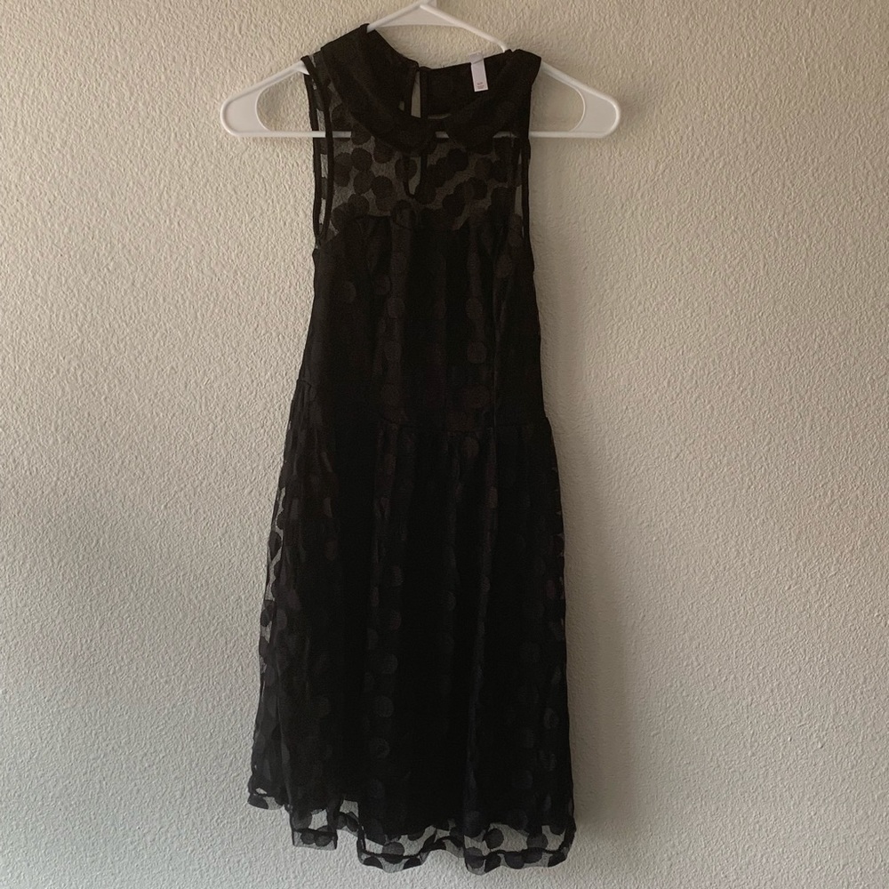Black polkadot Xhilaration dress. Size Small